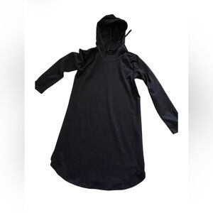 J Jill Fit Peach Perfect Soft Black Dress with Hood size XS